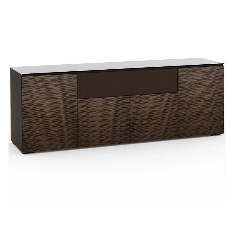 Salamander Designs Chameleon Collection Berlin 345 Quad Speaker Integrated Cabinet (Textured Wenge with Black Glass Top)