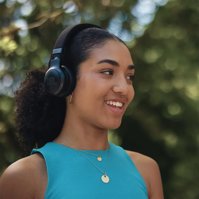 JBL Live 670NC Wireless On-Ear Adaptive Noise Cancelling Headphones (Black)