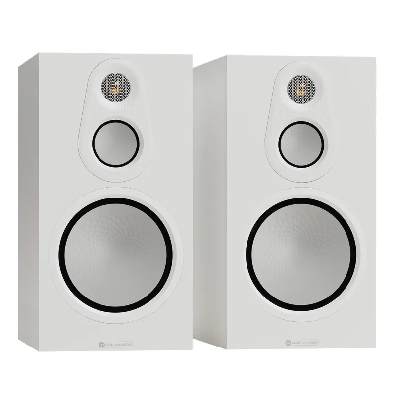 Enceintes bibliothèque 3 voies Monitor Audio Silver 100 8G - Paire (blanc satiné)