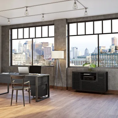 BDI Corridor 6520 Multifunction Cabinet (Charcoal Stained Ash)