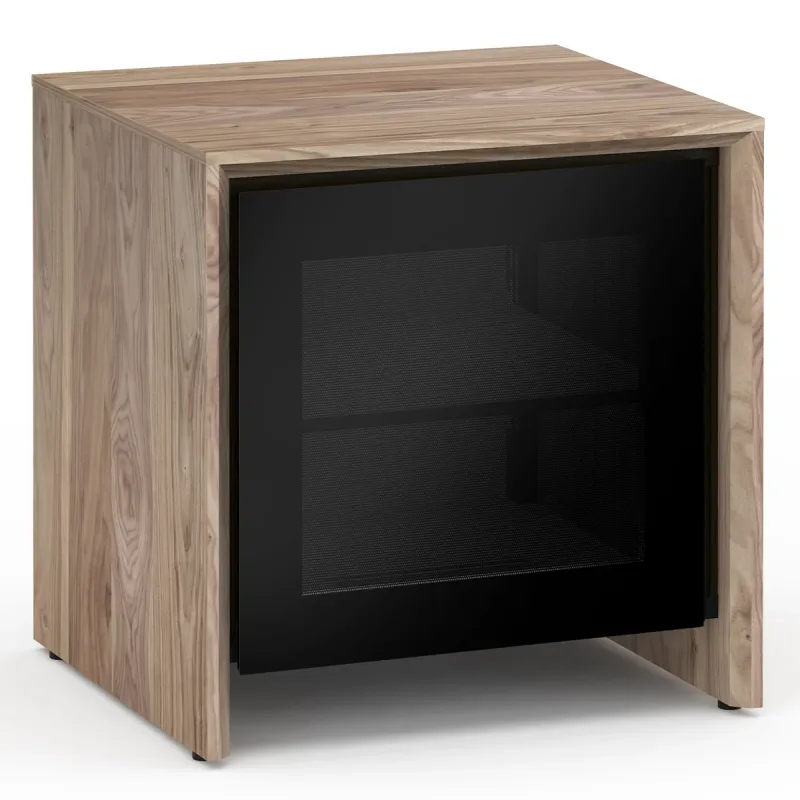 Salamander Designs Chameleon Collection Barcelona 217 SE Subwoofer Enclosure (Natural Walnut with Black Glass Doors)
