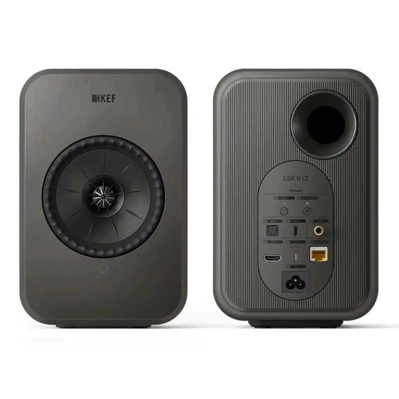 Enceintes HiFi sans fil KEF LSX II LT - Paire (gris graphite)