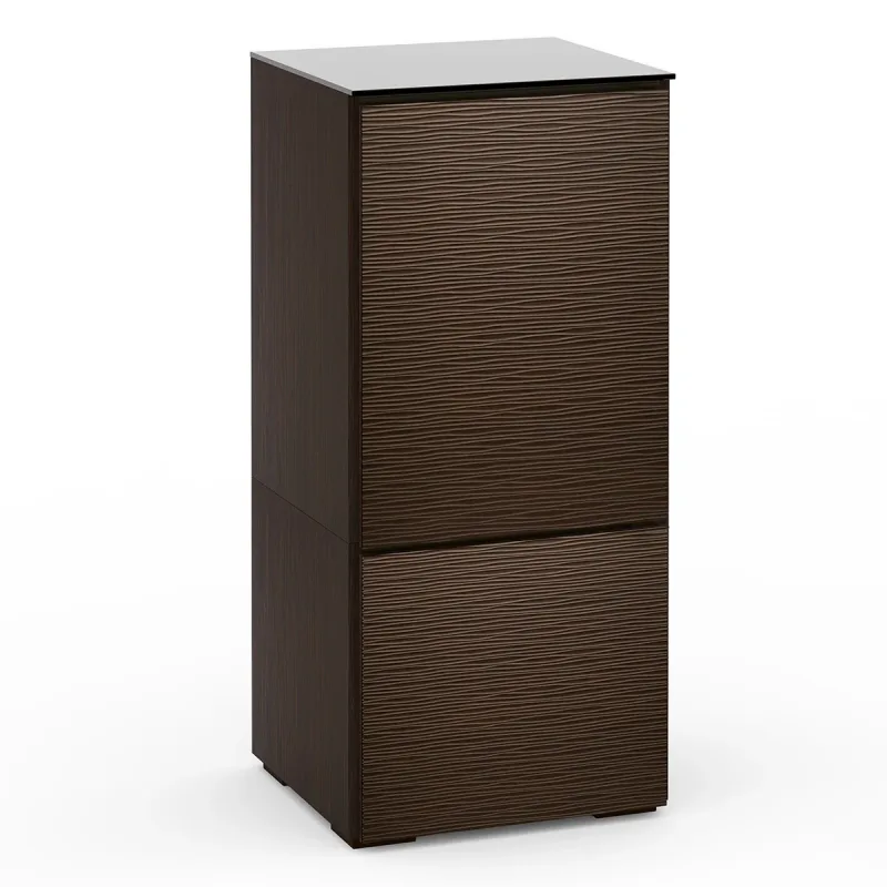 Salamander Designs Chameleon Collection Berlin 517 RM Single Pro Audio Rack (Textured Wenge with Black Glass Top)