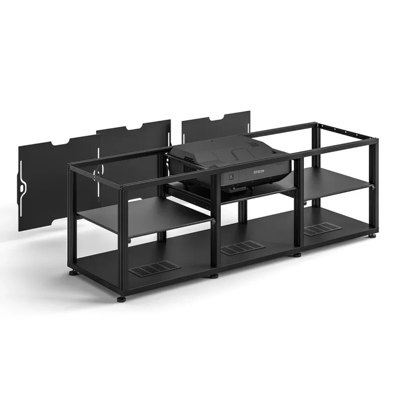 Salamander Designs Chameleon Collection Berlin 237 Projector Integrated Cabinet for Epson LS100 Projector (Wenge)