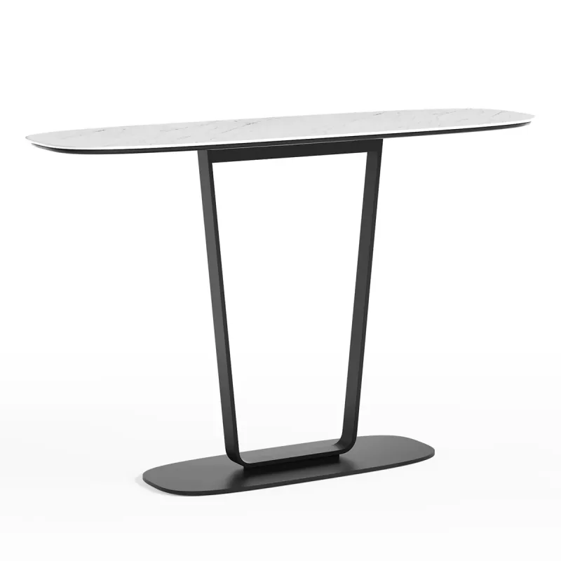 BDI Cloud 9 1183 Console Table with Porcelain Top (Cirrus White)