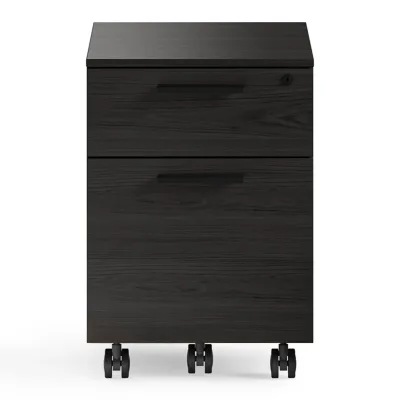 BDI Linea 6227 Mobile File Pedestal (Charcoal Stained Ash)
