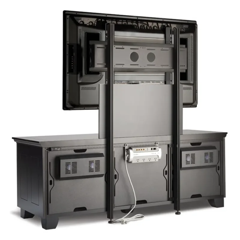 Salamander Designs Chameleon PM2 Tilting TV Mount for Triple Salamander Cabinets (Black)