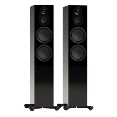 Monitor Audio Silver 300 8G 3-vägs golvhögtalare – par (Black Gloss)