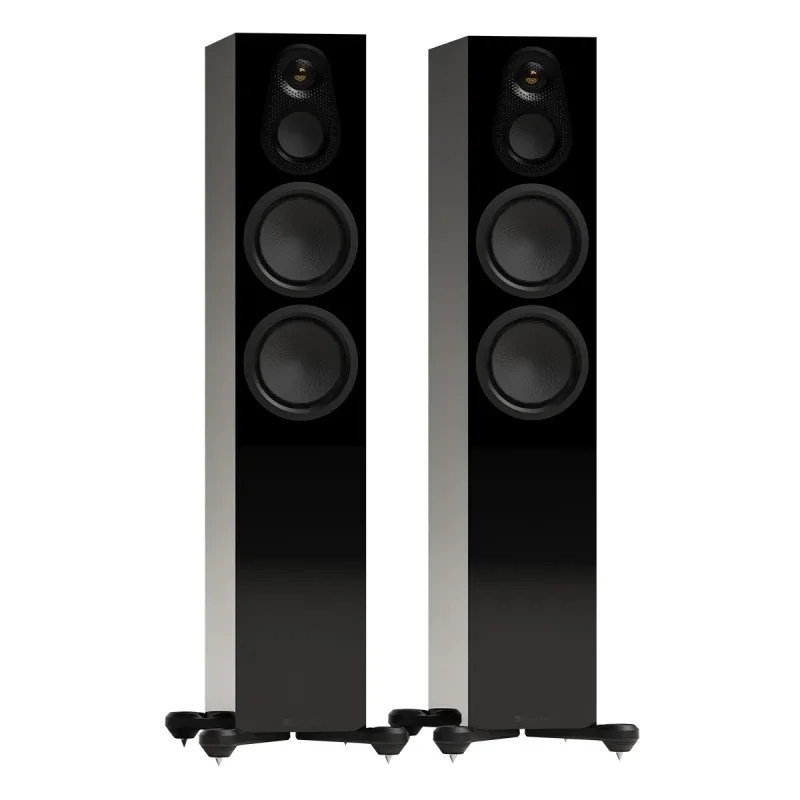Monitor Audio Silver 300 8G 3-Way Floorstanding Speakers - Pair (Black Gloss)