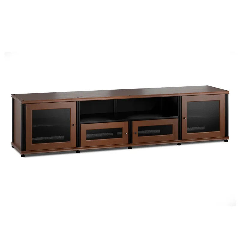 Salamander Designs Synergy 245 Quad AV 캐비닛 (American Cherry with Black Posts)