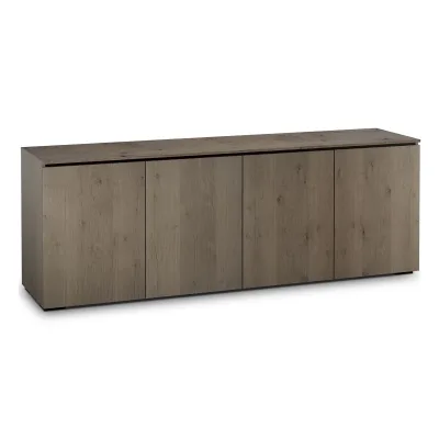 Salamander Designs Chameleon Collection Lancaster 347 Quad AV Cabinet (Rough-Sawn Barnboard Oak)