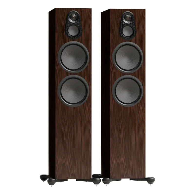 Monitor Audio Silver 500 8G 3-Way Floorstanding Speakers (European Walnut)
