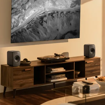 Enceintes HiFi sans fil KEF LSX II LT - Paire (gris graphite)