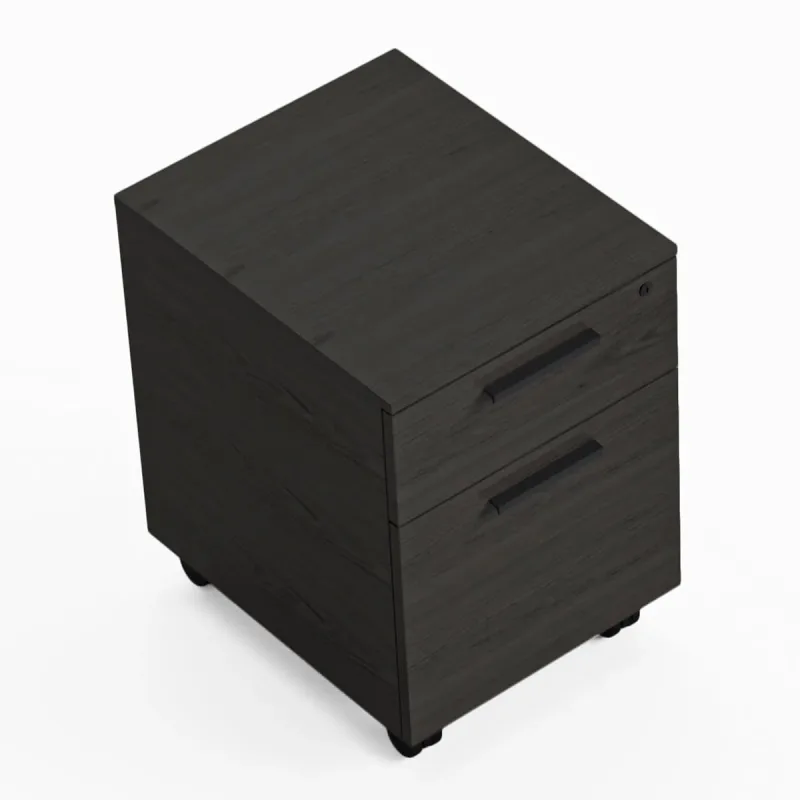 BDI Linea 6227 Mobile File Pedestal (Charcoal Stained Ash)
