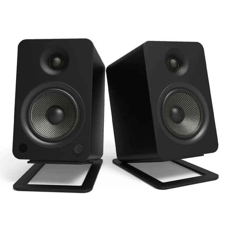 Kanto S6 Desktop Speaker Stands for Large Speakers (Black)