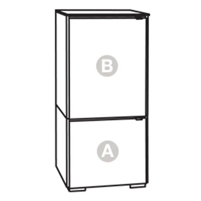 Salamander Designs Chameleon Collection Elba 517 Enkele AV-kast (Wide Framed American Cherry Doors met Smoked Glass Inserts)
