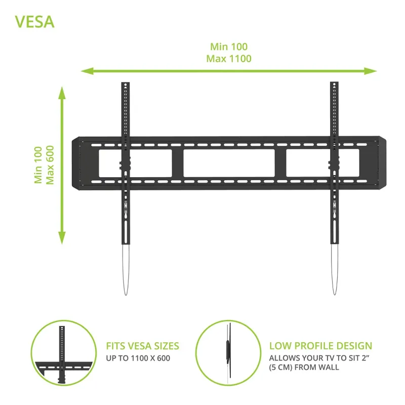 Kanto T6090 Tilting TV Wall Mount for 55" - 120" TVs
