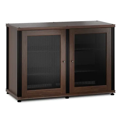 Salamander Designs Synergy 323 Twin AV-kast (donker walnoot met zwarte poten)