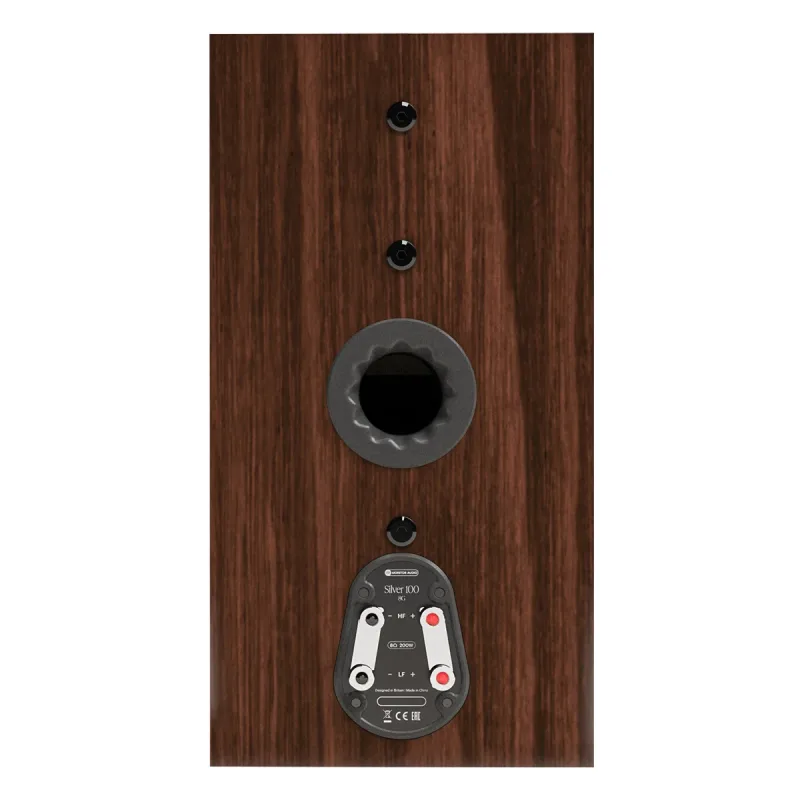 Enceintes bibliothèque 3 voies Monitor Audio Silver 100 8G - Paire (noyer européen)