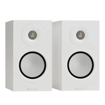 Enceintes bibliothèque 2 voies Monitor Audio Silver 50 8G - Paire (blanc satiné)