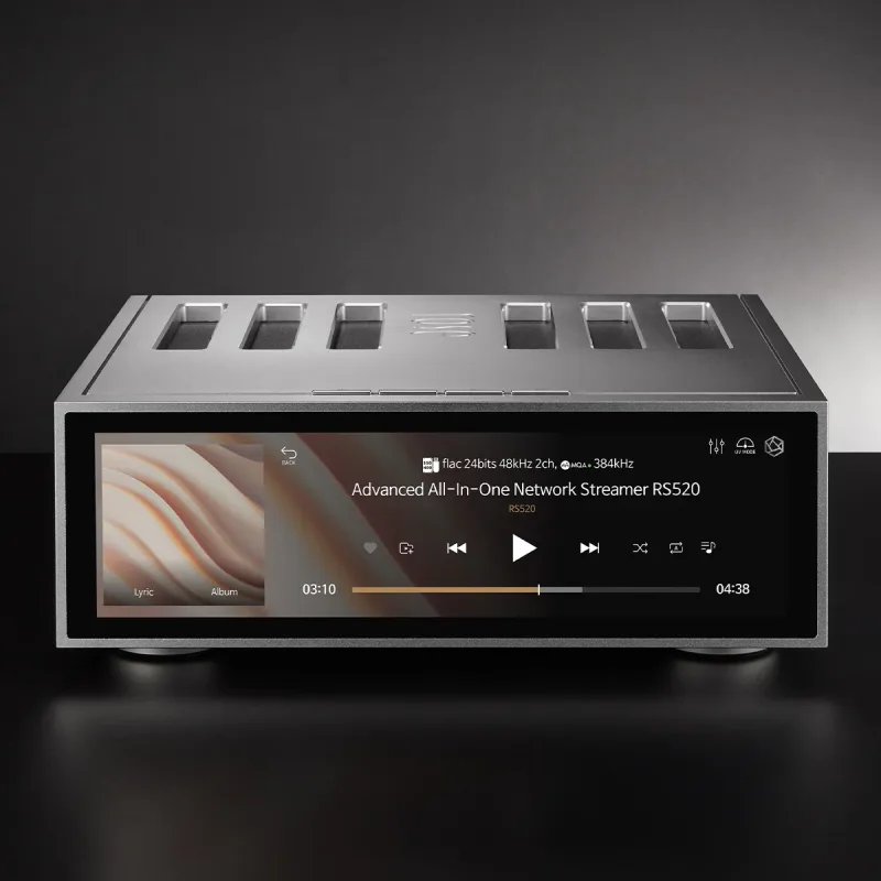 HiFi Rose RS520 Streamer Réseau Sans Fil & Amplificateur Intégré avec DAC ESS Sabre Intégré (Argent)