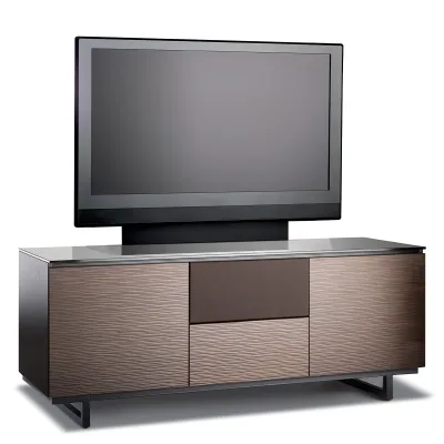 Salamander Designs Chameleon Collection Berlin 236 Triple Speaker Integrated Cabinet (Textured Wenge with Black Glass Top)