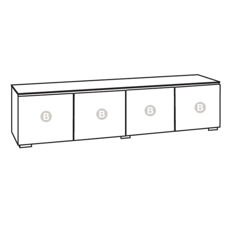 Salamander Designs Chameleon Collection Lancaster 247 Quad AV Cabinet (Rough-Sawn Barnboard Oak)