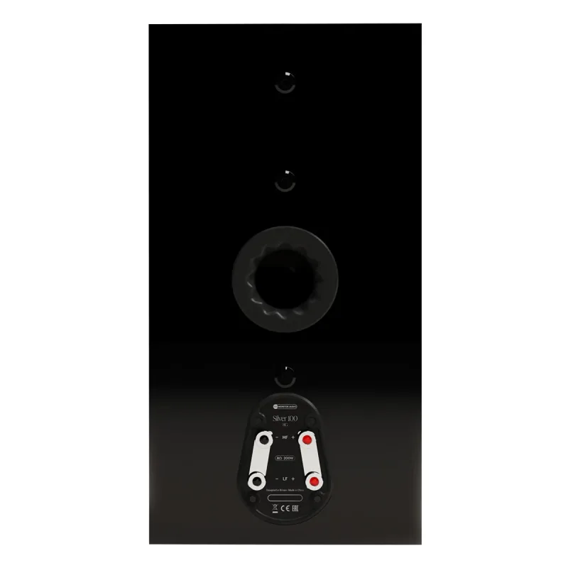 Enceintes bibliothèque 3 voies Monitor Audio Silver 100 8G - Paire (noir brillant)