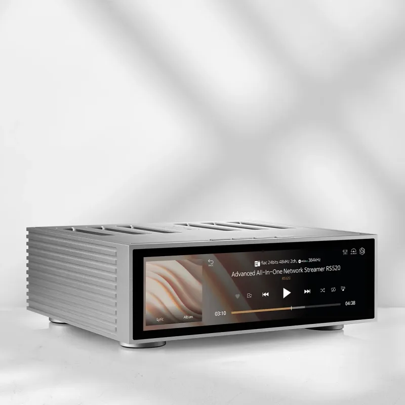 HiFi Rose RS520 Streamer Réseau Sans Fil & Amplificateur Intégré avec DAC ESS Sabre Intégré (Argent)