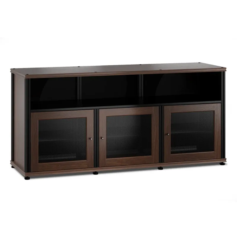 Salamander Designs Synergy 339 Triple Wide A/V Cabinet (Walnut & Black)