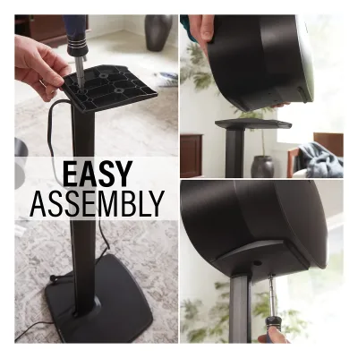 Sanus Height-Adjustable Speaker Stand for Sonos Era 300 - Each (Black)