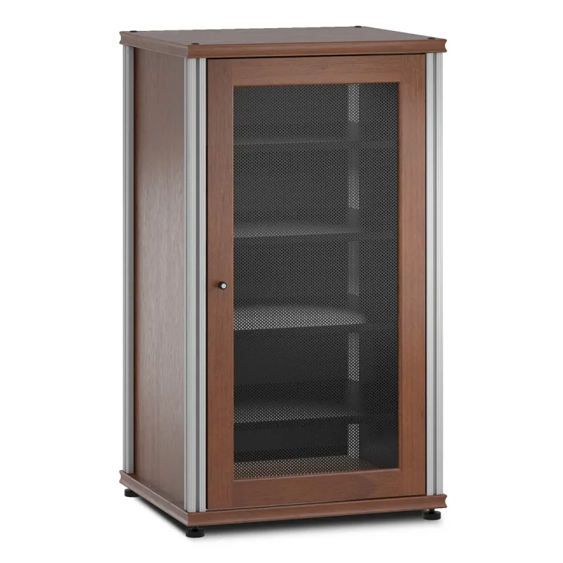 Salamander Designs Synergy 402 AV Cabinet (American Cherry with Aluminum Posts)