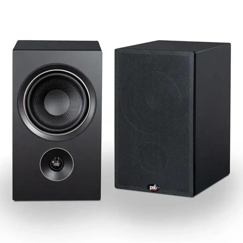 PSB Alpha P5 Bookshelf Speaker (Black) - Pair