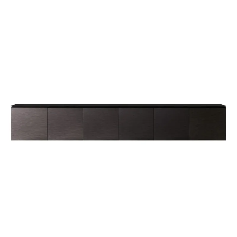 Salamander Designs Chameleon Chicago 237 AV-skab med 6 rum som samlet pakke til TV på 97″+ (Black Oak)