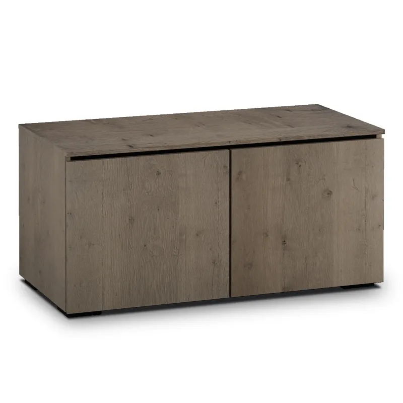 Salamander Designs Chameleon Collection Lancaster 221 Twin AV Cabinet (Rough-Sawn Barnboard Oak)