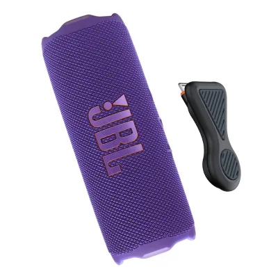 JBL Flip 7 휴대용 블루투스 스피커 번들 with 마그네틱 마운트 (퍼플)