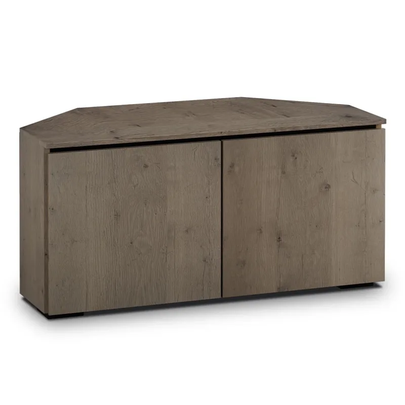 Salamander Designs Chameleon Collection Lancaster 221 Twin Corner AV Cabinet (Rough-Sawn Barnboard Oak)