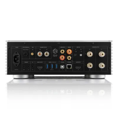HiFi Rose RS520 Streamer Réseau Sans Fil & Amplificateur Intégré avec DAC ESS Sabre Intégré (Argent)