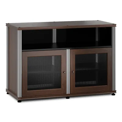 Salamander Designs Synergy 329 Twin AV-Schrank (Walnut mit Aluminiumstützen)