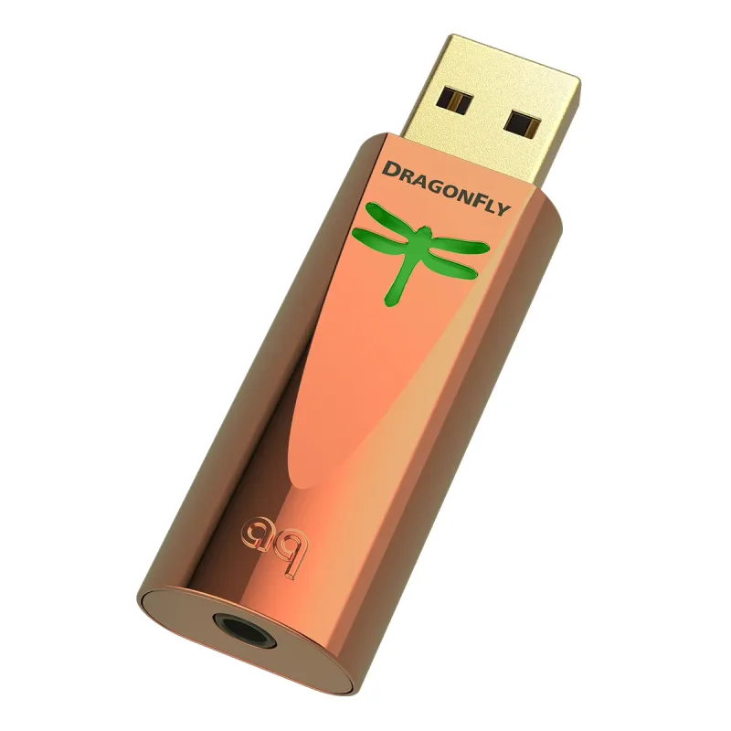AudioQuest DragonFly Copper Bundle com extensor DragonTail USB-A para USB-C