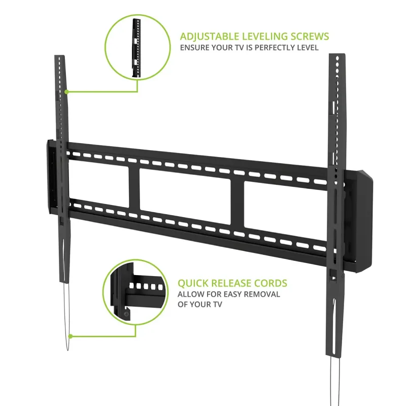 Kanto F6080 Supporto TV da Parete Fisso a Basso Profilo per TV da 55" - 120"