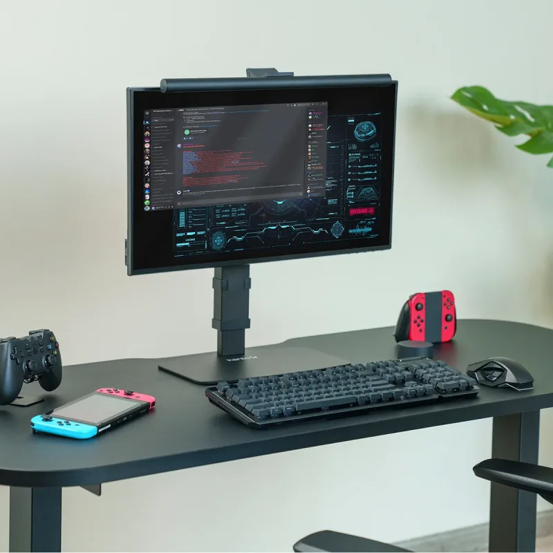 Kanto DTS1000 Universal Desktop Stand with Adjustable Height, Tilt, and Swivel for 17" - 32" Monitors