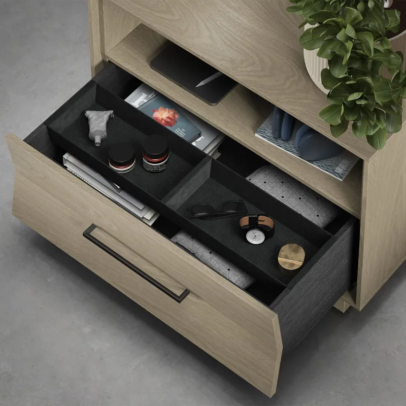 BDI KAVA Bedroom 9682 28" Nightstand (Washed Oak)