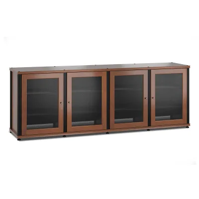 Salamander Designs Synergy 347 Quad AV 캐비닛 (American Cherry with Black Posts)